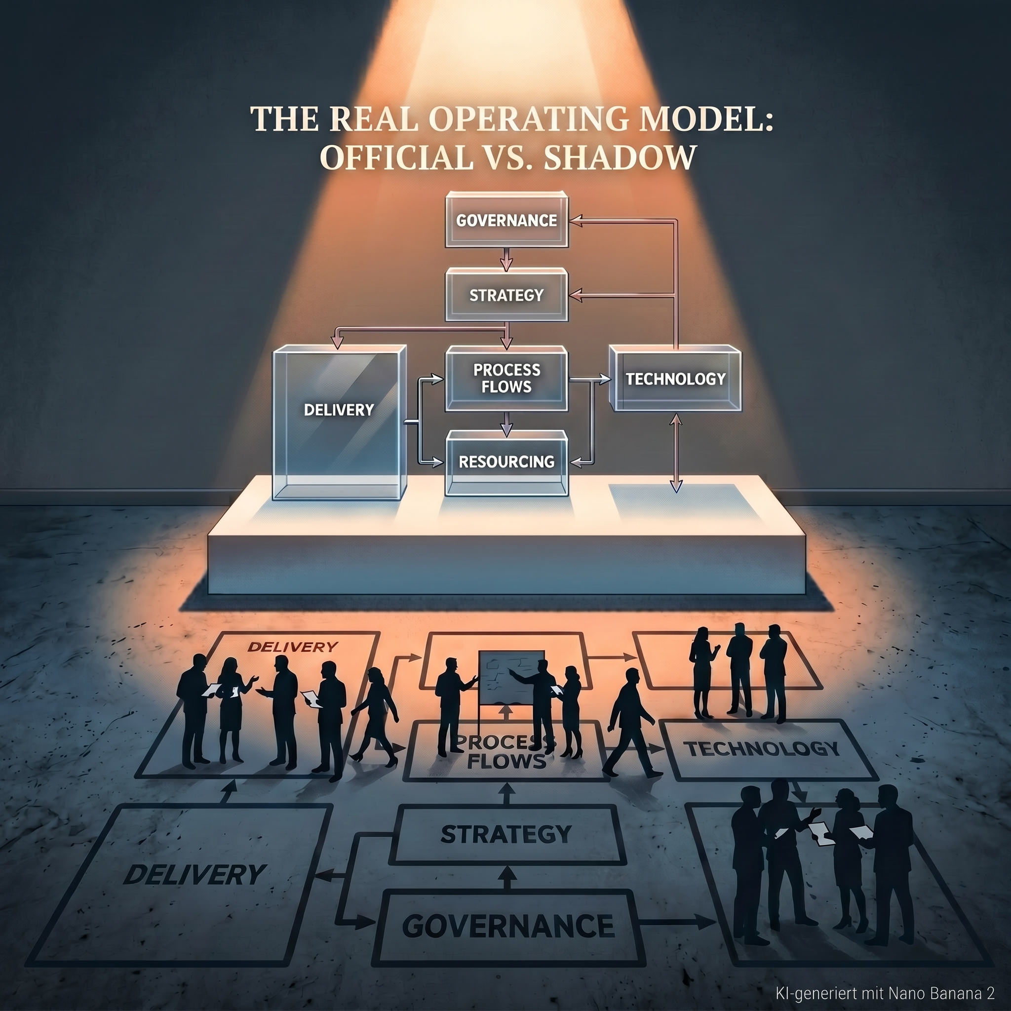 𝐃𝐚𝐬 𝐒𝐜𝐡𝐚𝐭𝐭𝐞𝐧-𝐁𝐞𝐭𝐫𝐢𝐞𝐛𝐬𝐦𝐨𝐝𝐞𝐥𝐥: 𝐖𝐚𝐫𝐮𝐦 𝐈𝐡𝐫𝐞 𝐎𝐫𝐠𝐚𝐧𝐢𝐬𝐚𝐭𝐢𝐨𝐧 𝐚𝐧𝐝𝐞𝐫𝐬 𝐟𝐮𝐧𝐤𝐭𝐢𝐨𝐧𝐢𝐞𝐫𝐭, 𝐚𝐥𝐬 𝐈𝐡𝐫 𝐎𝐫𝐠-𝐂𝐡𝐚𝐫𝐭 es 𝐯𝐞𝐫𝐦𝐮𝐭𝐞𝐧 𝐥ä𝐬𝐬𝐭.